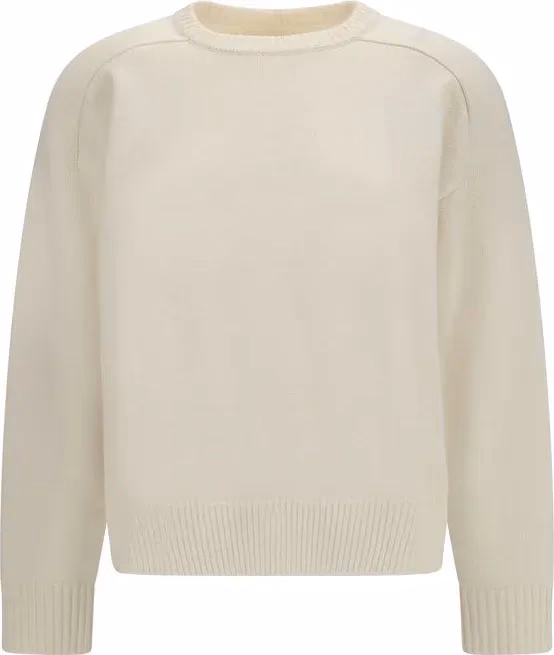 Loulou De Saison White Wool Oves Aries Sweatshirt