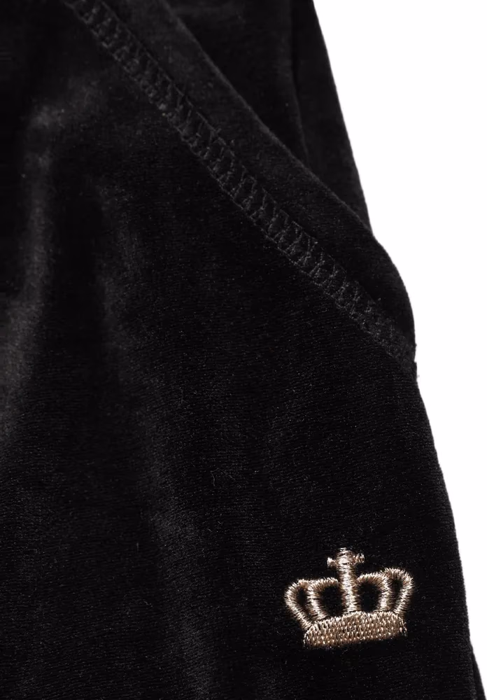 Juicy Couture Dark Gray Mid Waist Tapered Cropped Trouser Pants