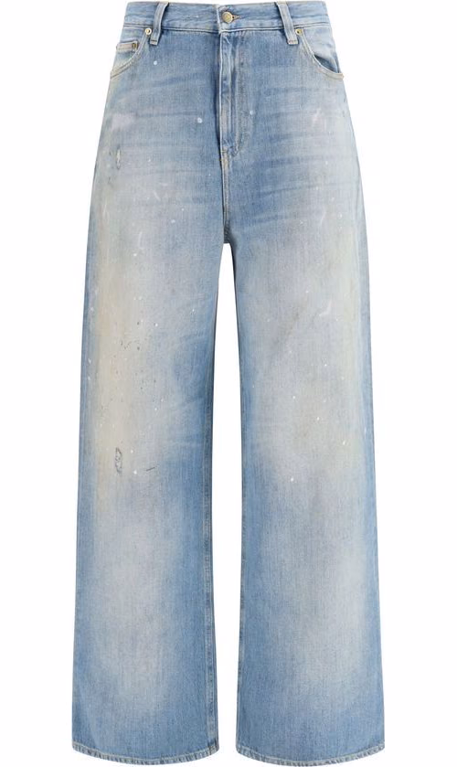 Golden Goose Blue Cotton Boyfriend Jeans