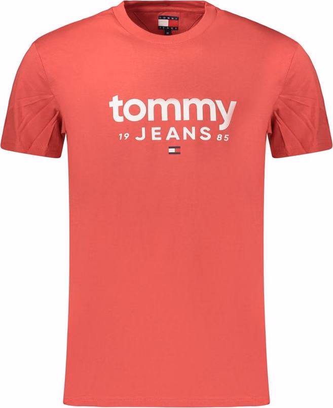 Tommy Hilfiger Red Cotton Men's T-Shirt