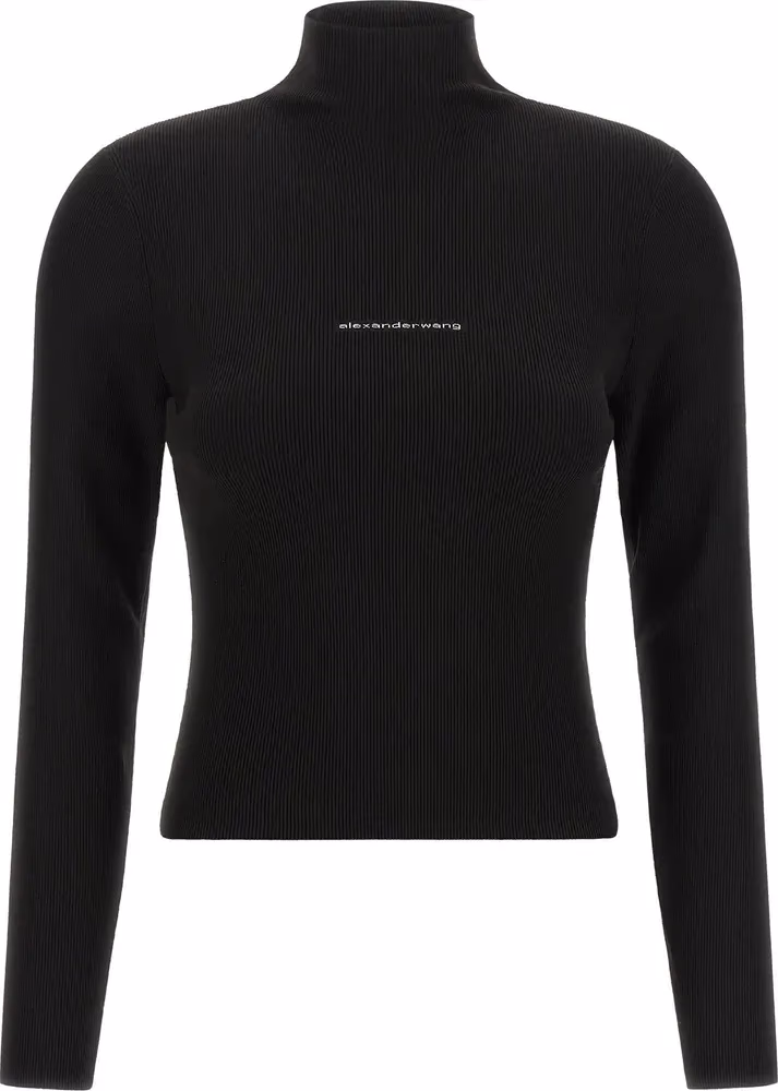 Alexander Wang Black Polyamide Cardigan