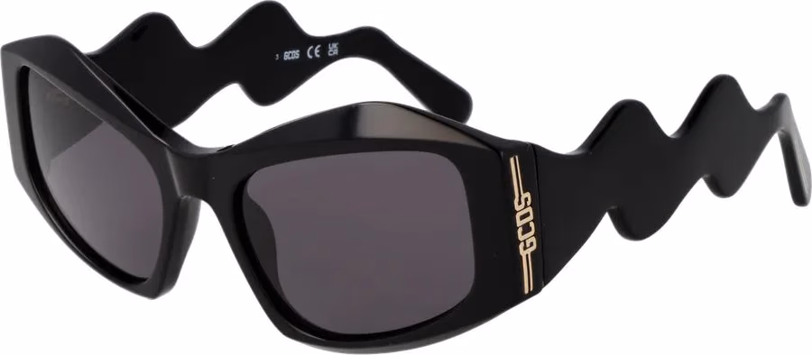 GCDS Black Acetate Sunglasses