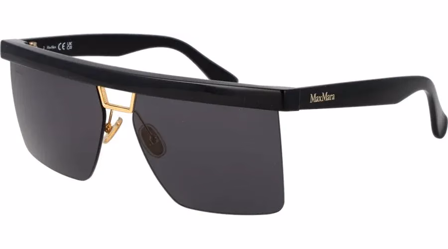 Max Mara Black Stainless Steel Sunglasses