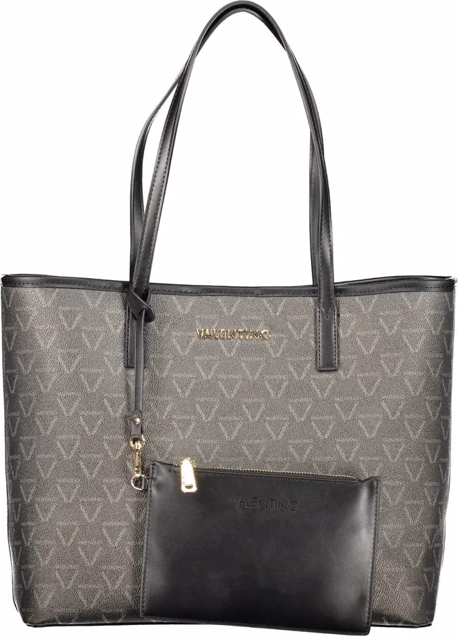 Mario Valentino Black Polyurethane Women's Bag