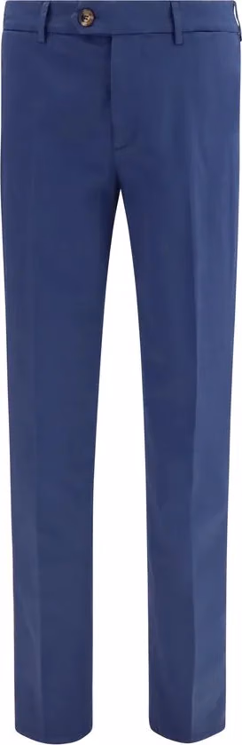 Brunello Cucinelli Blue Cotton Pants