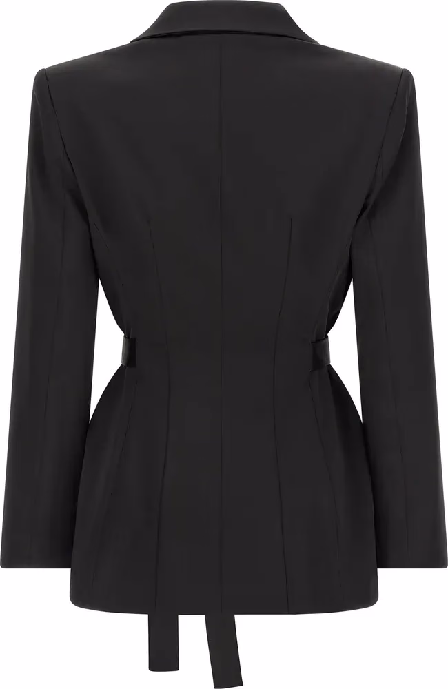 Elisabetta Franchi Black Polyester Blazer