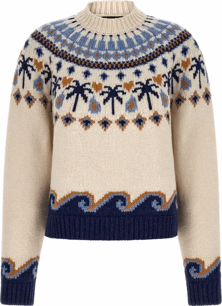 Alanui Multicolor Virgin Wool Cardigan
