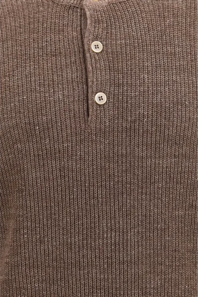 Brunello Cucinelli Brown Linen Sweatshirt