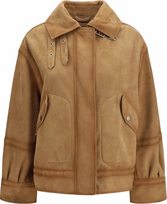 Ermanno Scervino Brown Leather Bomber