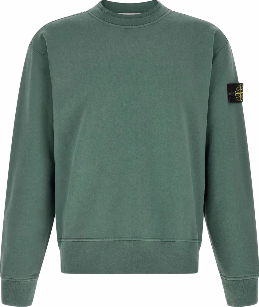 Stone Island Bicolor Cotton Sweatshirt