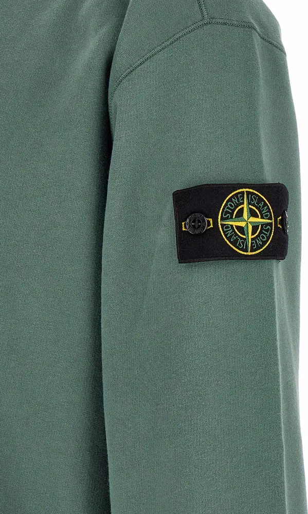 Stone Island Bicolor Cotton Sweatshirt