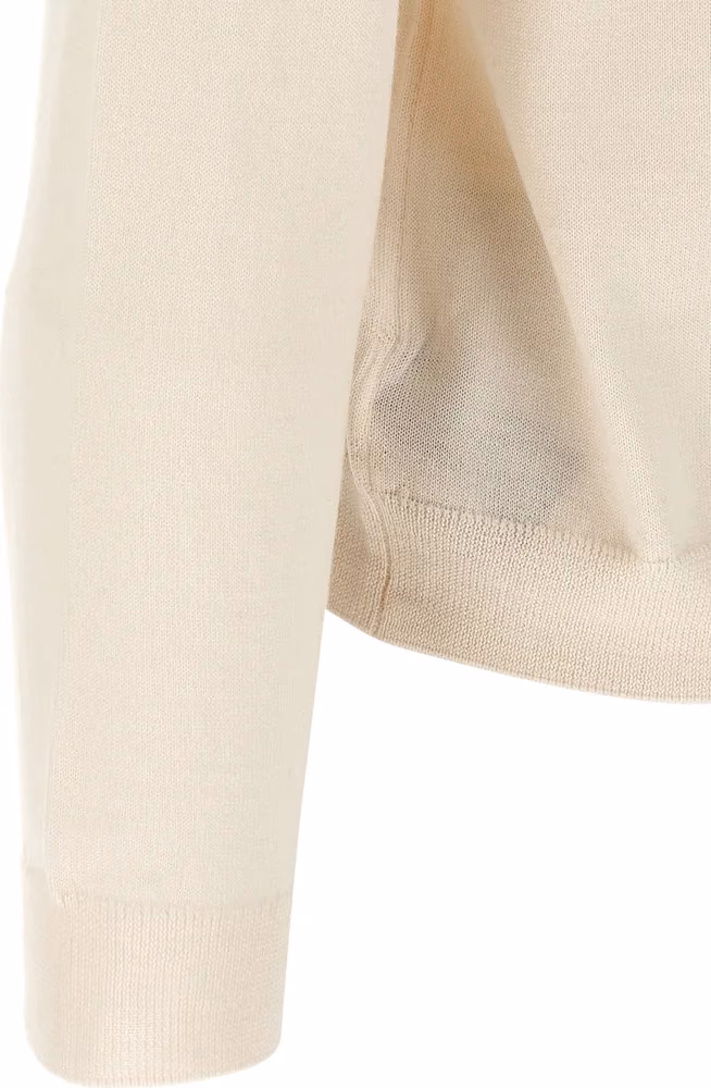 ZANONE White Virgin Wool Cardigan