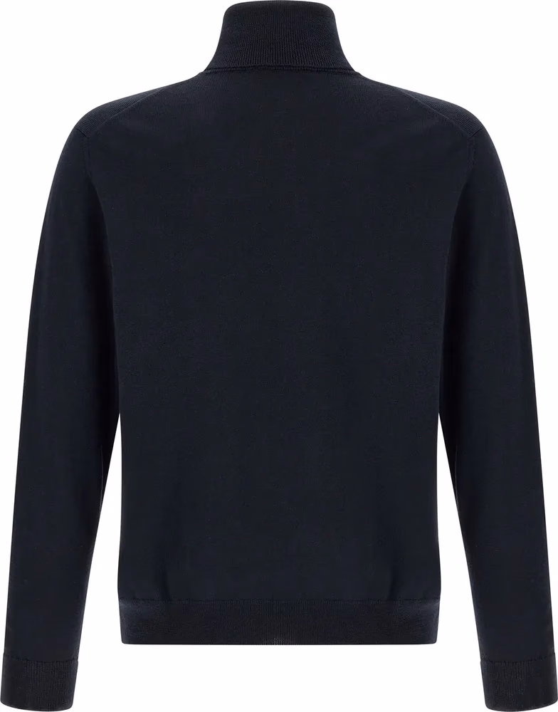 ZANONE Blue Virgin Wool Cardigan