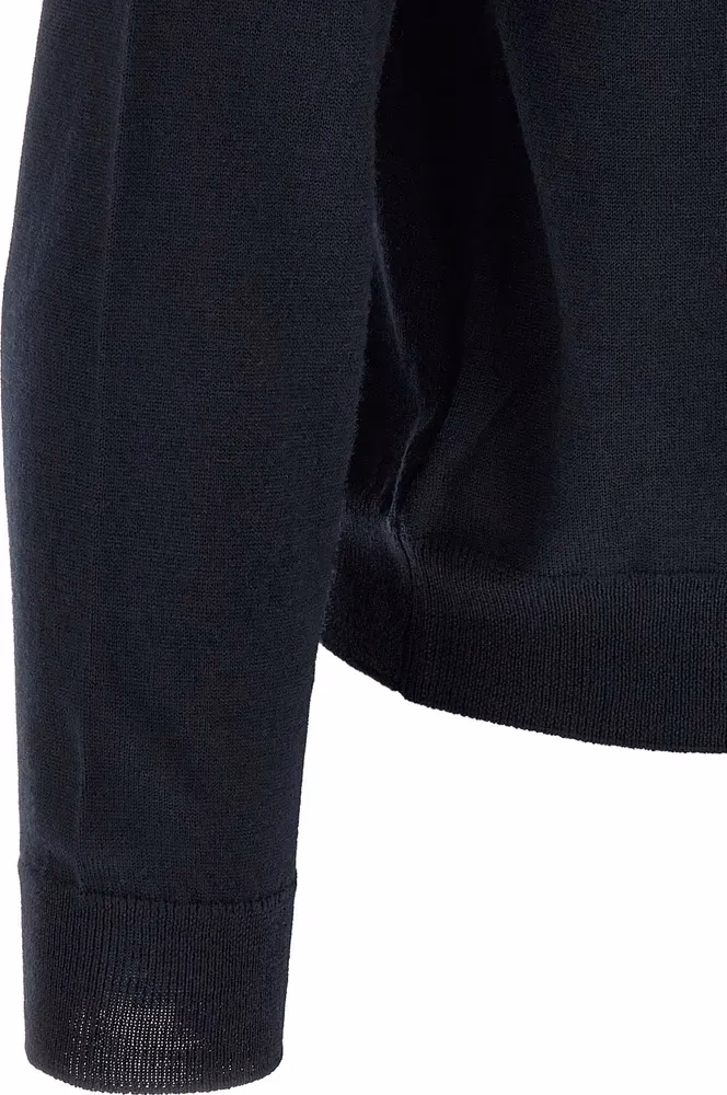 ZANONE Blue Virgin Wool Cardigan