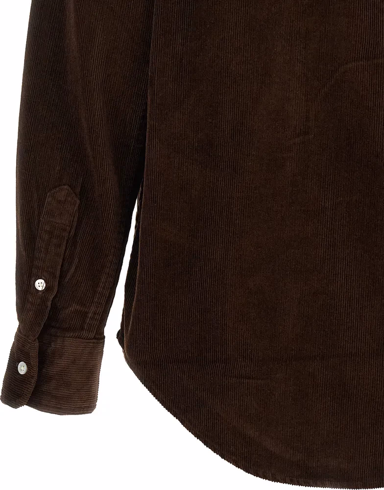 Polo Ralph Lauren Brown Cotton Blouse