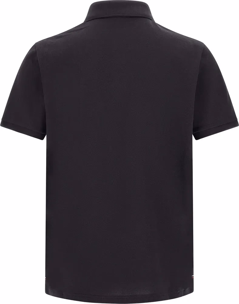 Moncler Blue Cotton Polo Shirt