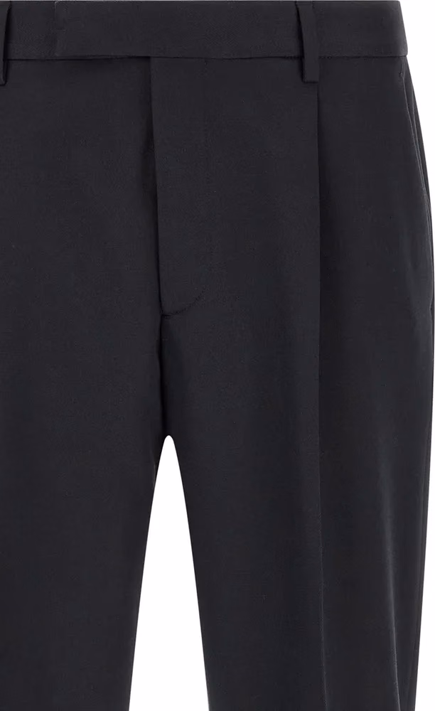 ZEGNA Blue Cotton Dress Pants