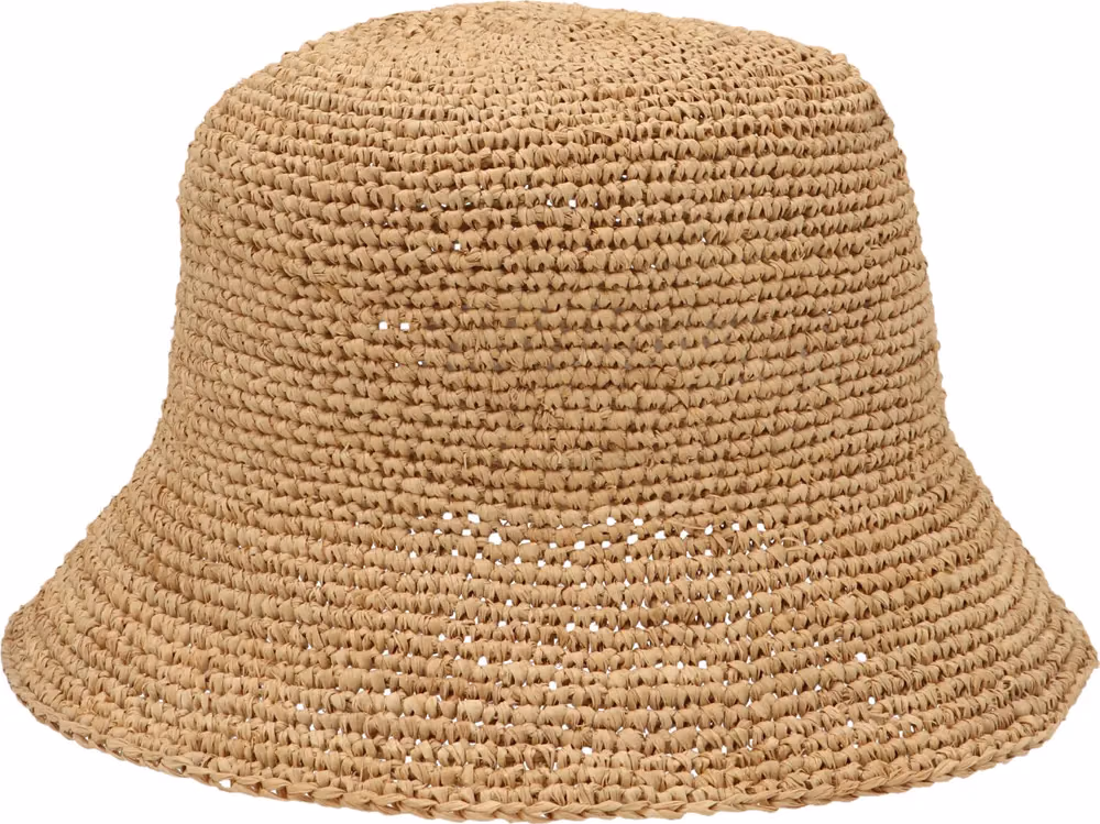 Ibeliv Beige Raffia Bucket Hat