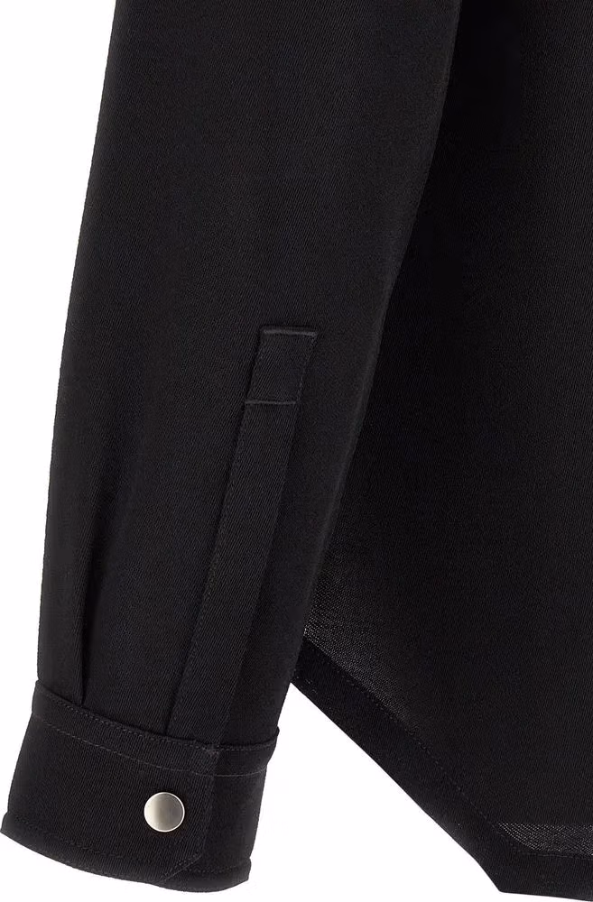 Rick Owens Black Cotton Blouse