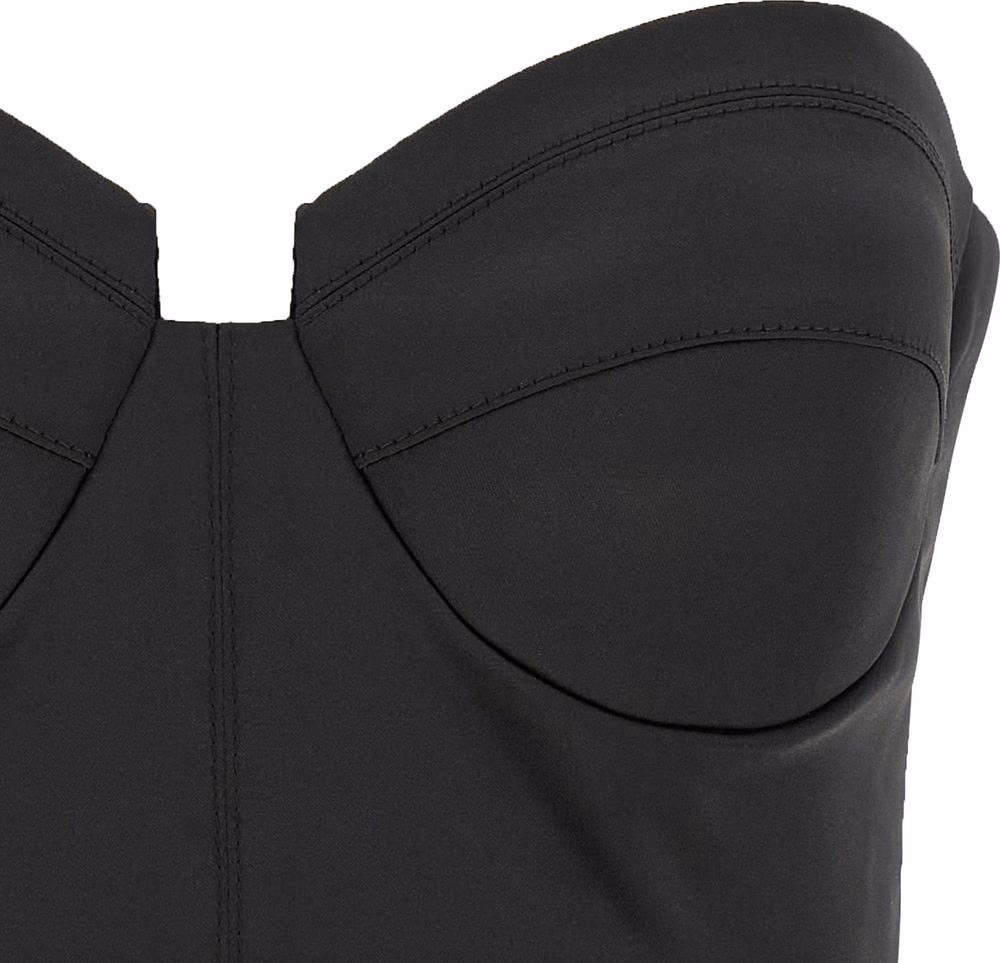 Elisabetta Franchi Black Polyester Tank Tops