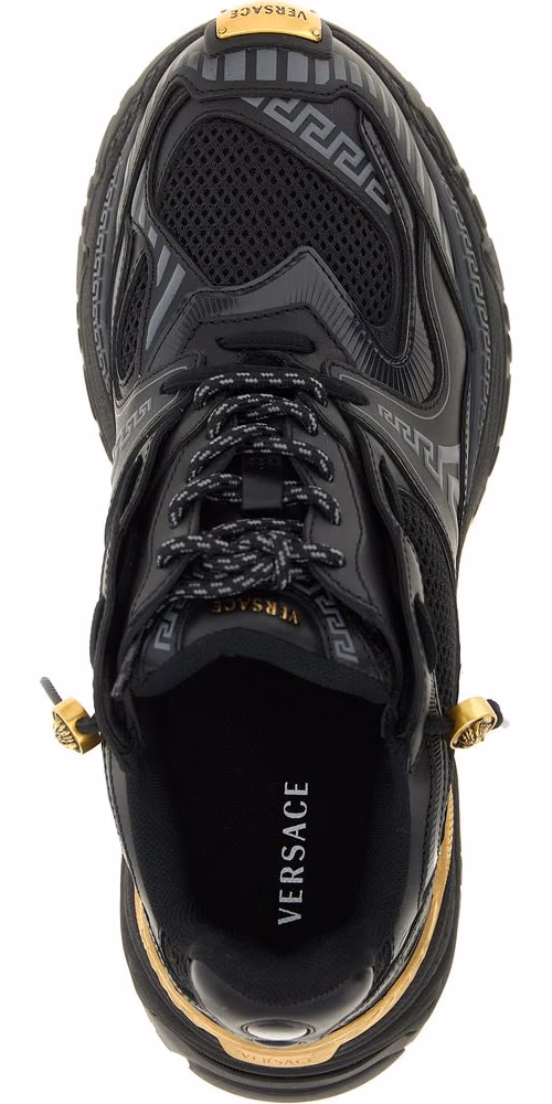 Versace Multicolor Calfskin Athletic Sneakers