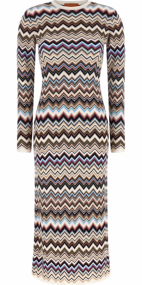 Missoni Multicolor Viscose Midi Dress