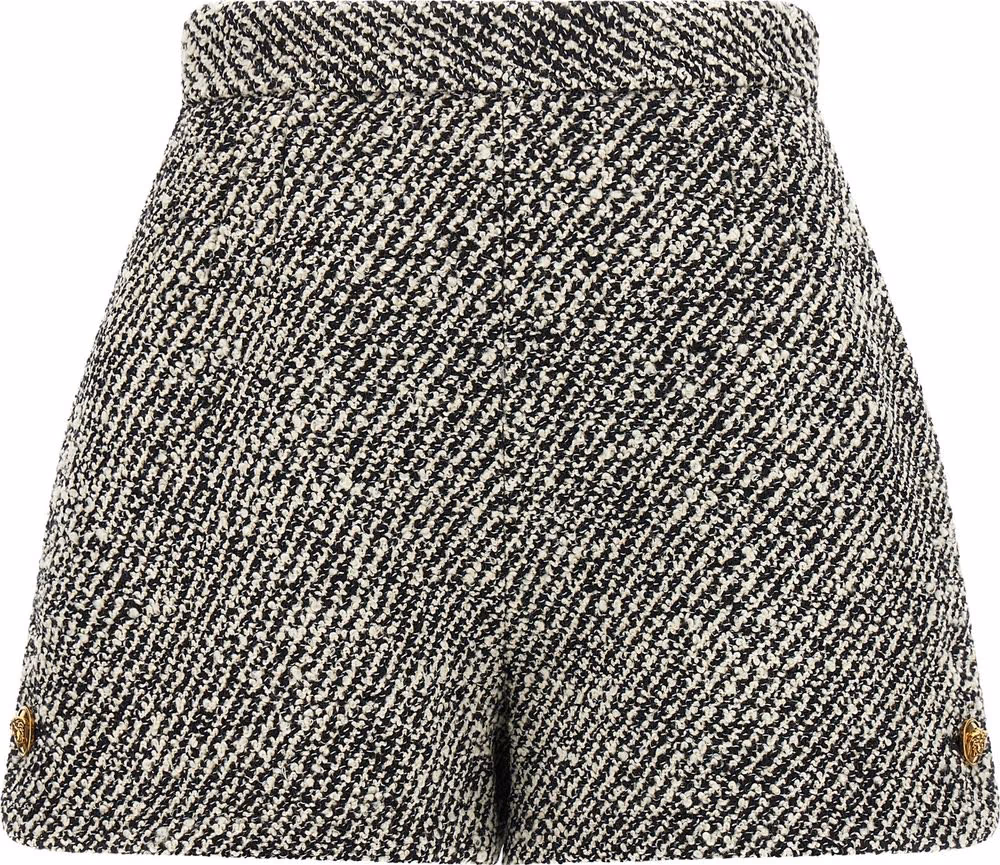 Versace Bicolor Virgin Wool Bermuda Shorts