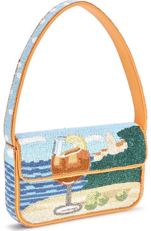 Staud Multicolor Rayon Shoulder Bag
