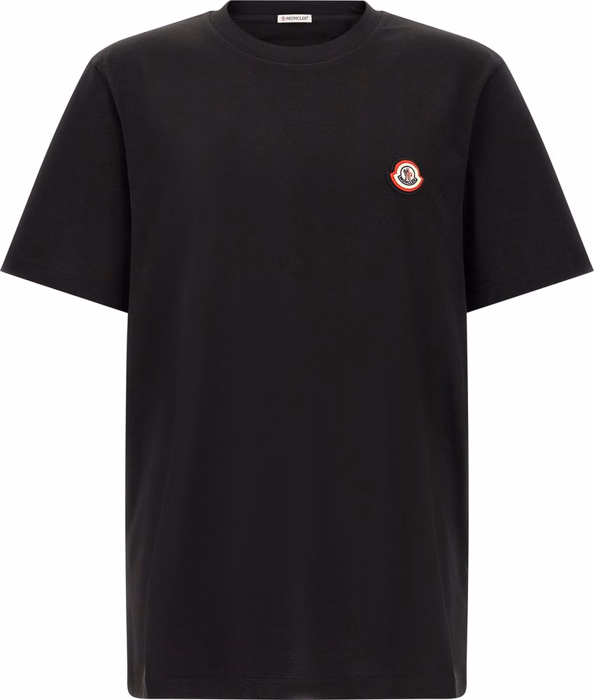 Moncler Black Cotton T-Shirt