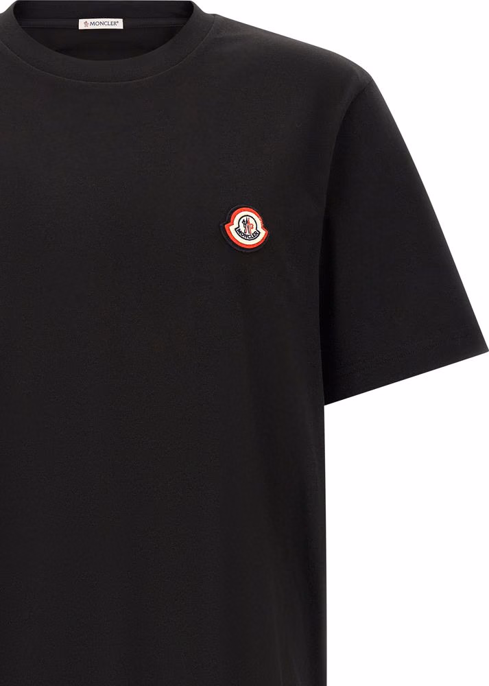 Moncler Black Cotton T-Shirt