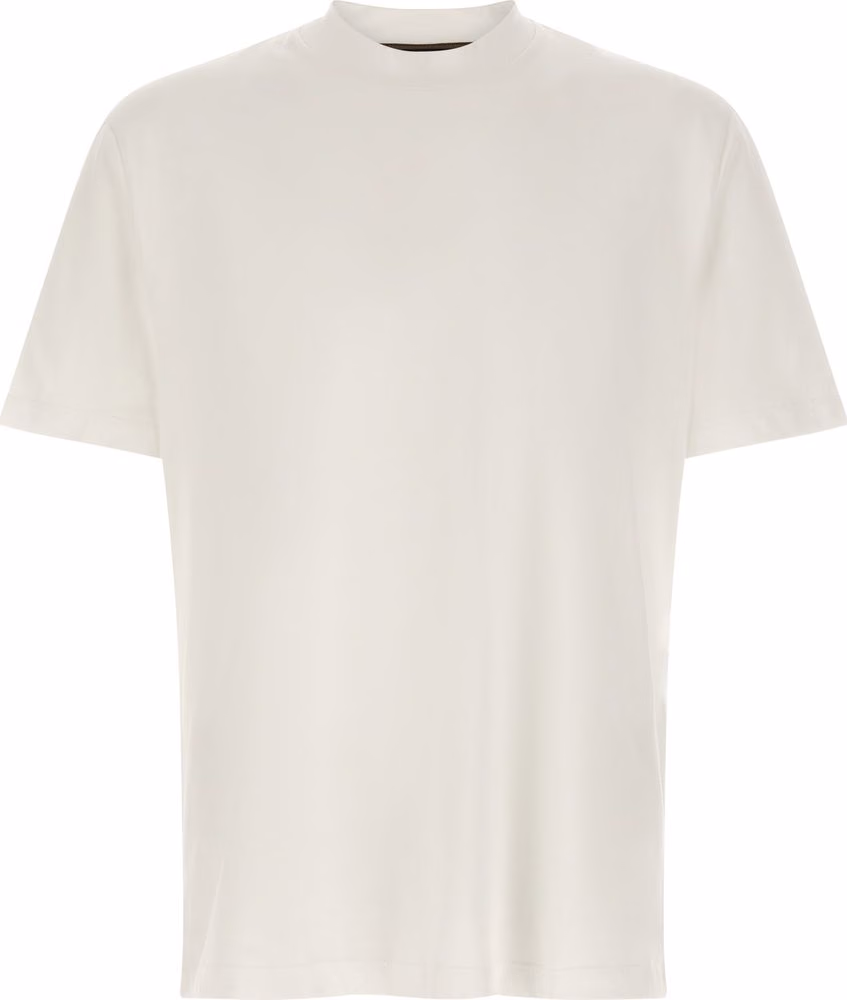 Brioni White Cotton T-Shirt