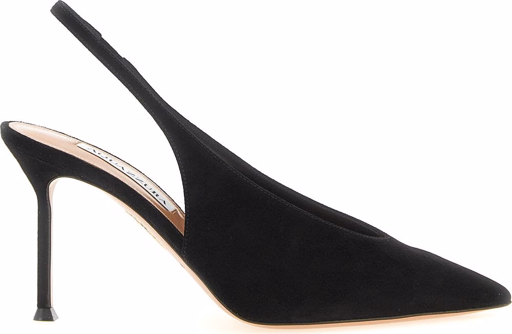 Aquazzura Black Calfskin High Heel Pumps