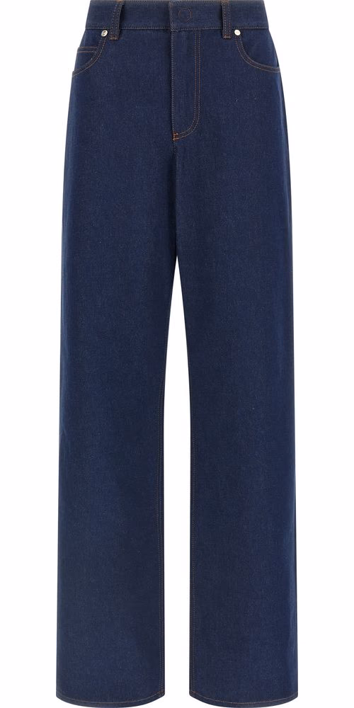 Fendi Blue Cotton Jeans Denim