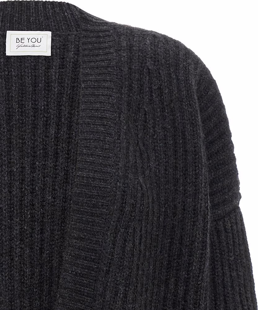 BE YOU Gray Cashmere Cardigan