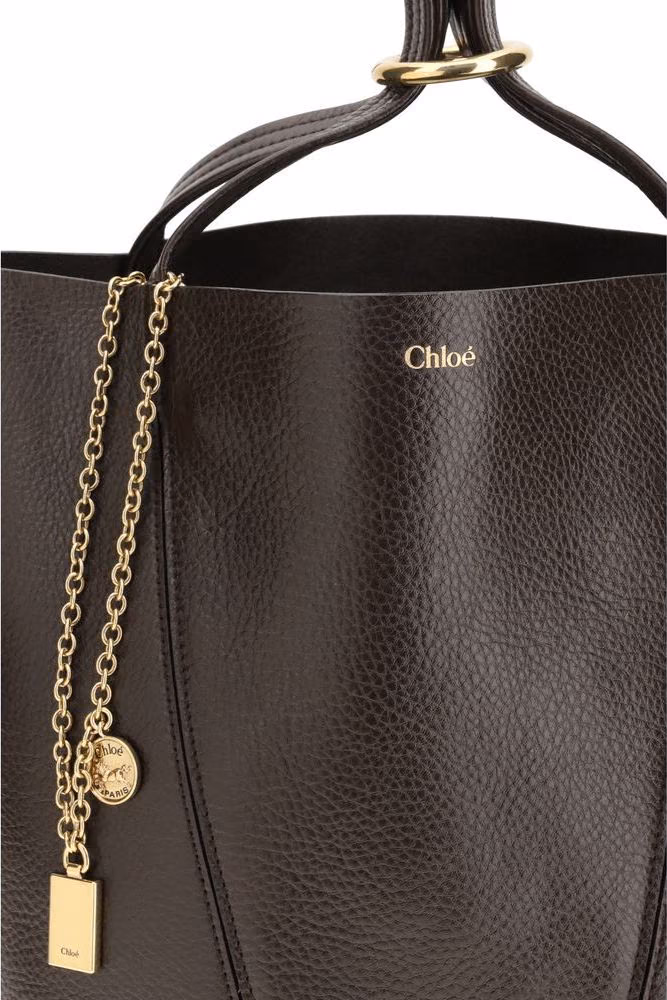 Chloé Brown Calf Leather Bos Taurus Shoulder Bag