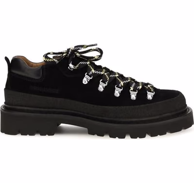 Black Calf Leather Bos Taurus Athletic Sneakers