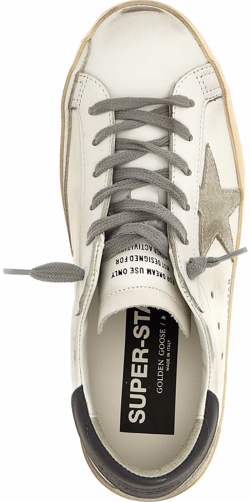 Golden Goose Gray Cowhide Low Top Sneakers