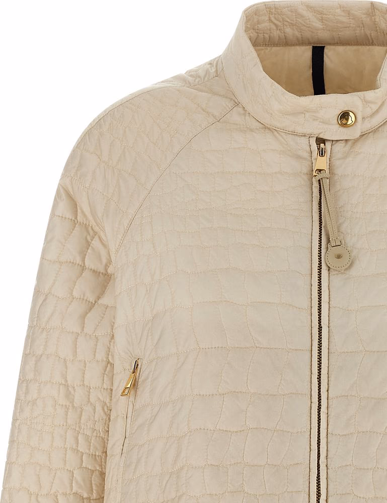 Moncler Beige Polyamide Full-Length Jacket