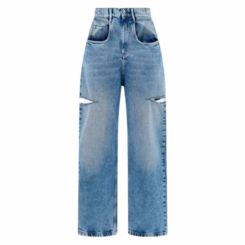 Maison Margiela Blue Cotton Straight-Leg Jeans