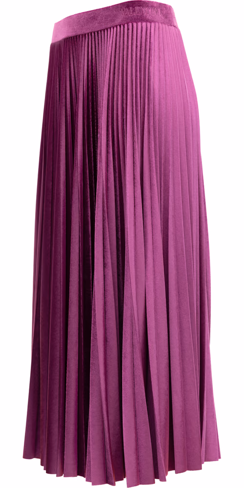 Valentino Garavani Women Purple Silk Skirt