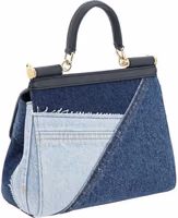 Blue Cotton Handbag 3