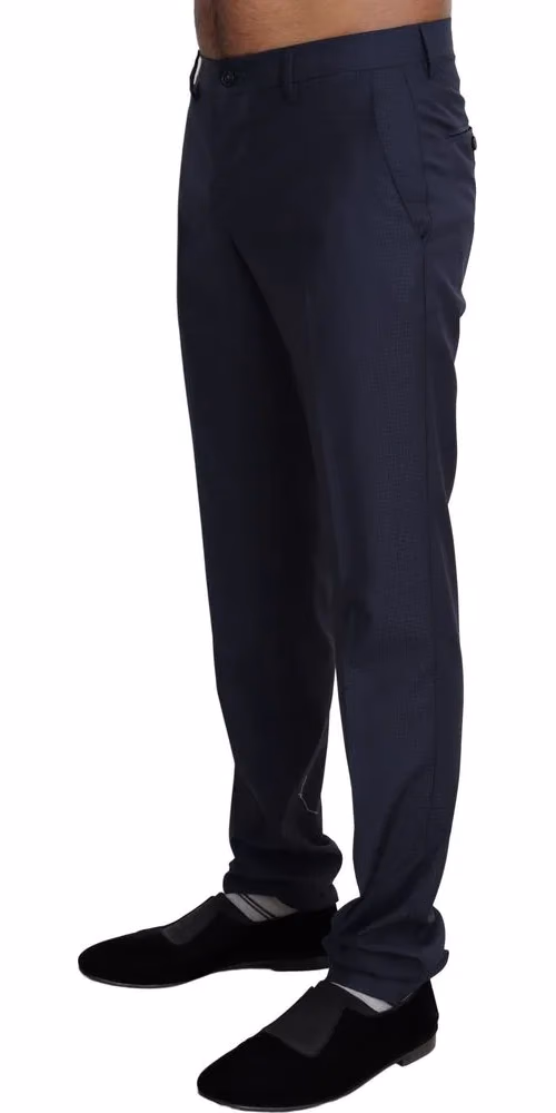 Dolce & Gabbana Navy Blue Dress Formal Men Trouser Pants