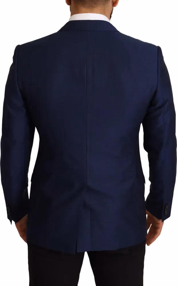 Dolce & Gabbana Navy Blue Slim Fit Jacket MARTINI Blazer