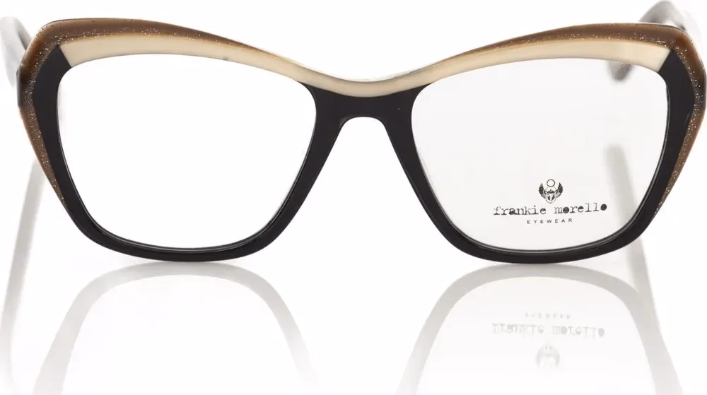 Frankie Morello Black Acetate Women's Eyeglass Frame