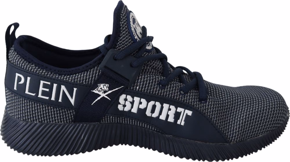 Plein Sport Blue Indaco Polyester Carter Sneakers Shoes