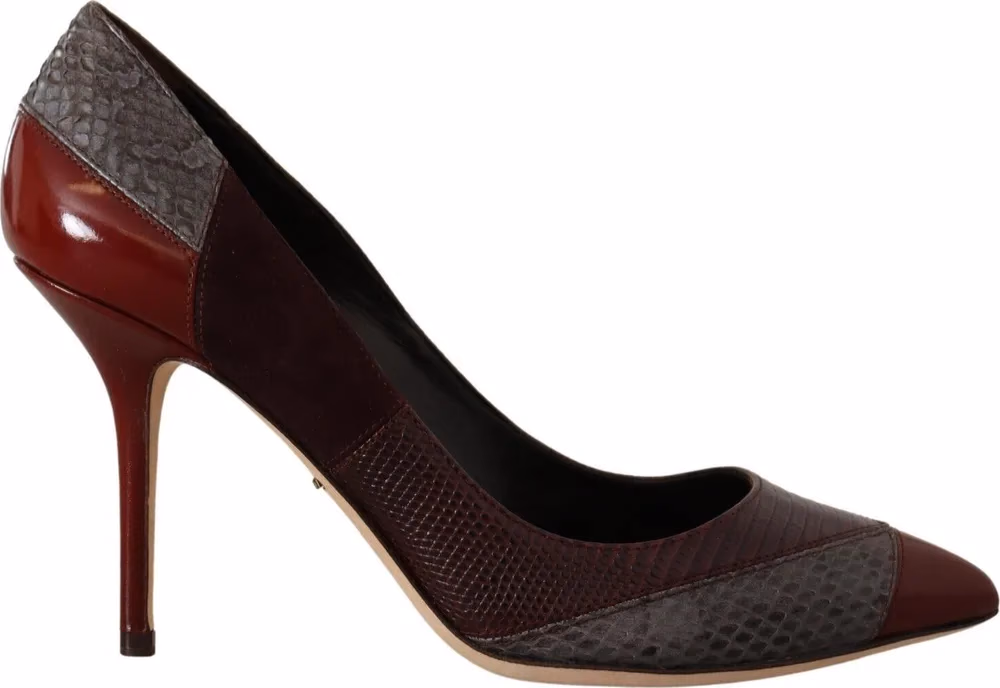 Dolce & Gabbana Multicolor Exotic Leather Heels Pumps Shoes