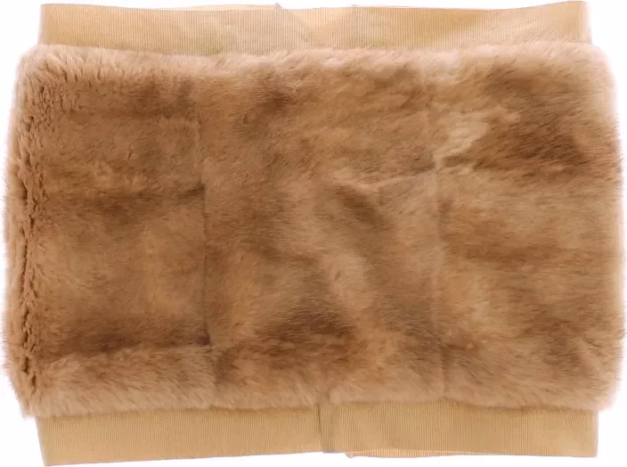 Dolce & Gabbana Beige MINK Fur Scarf Foulard Neck Wrap