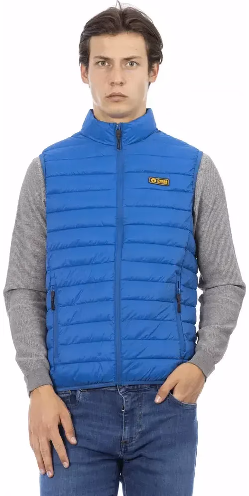 Ciesse Outdoor Blue Polyester Men Sleeveless Jacket