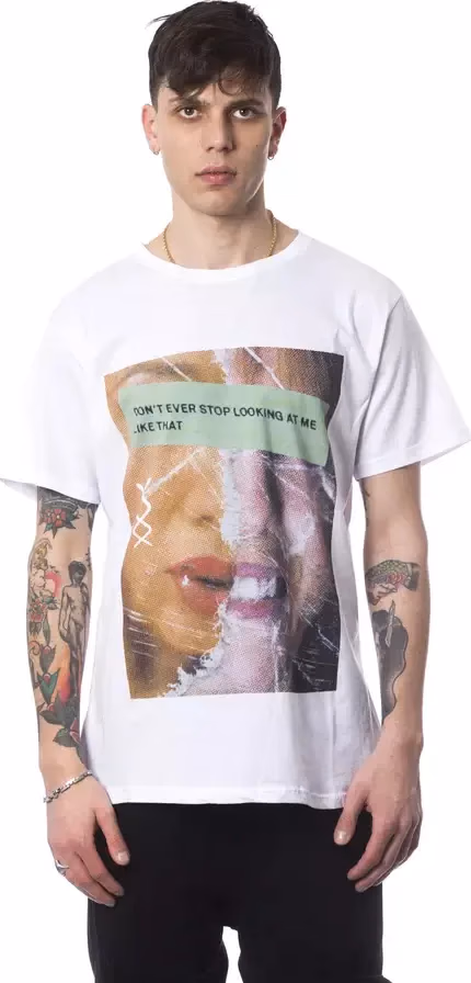 Nicolo Tonetto White Cotton Men T-Shirt