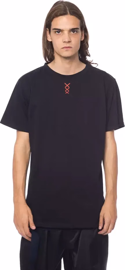 Nicolo Tonetto Black Cotton Men T-Shirt